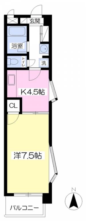 ローズシティ 301の間取り画像