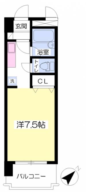 ステラハイツ湯渡 303の間取り画像