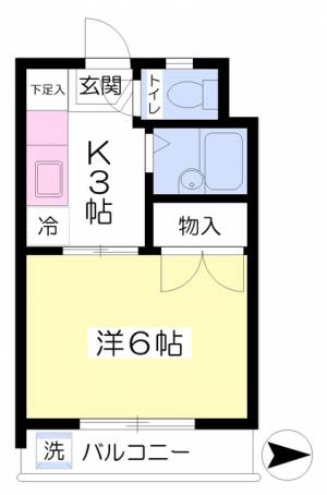 富士ハイツ 202の間取り画像