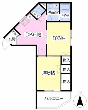 グレイスサツキ 302の間取り画像