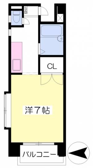 マンションさち 301の間取り画像