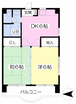 マンションさち 205の間取り画像