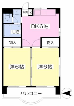 マンションさち 205の間取り画像