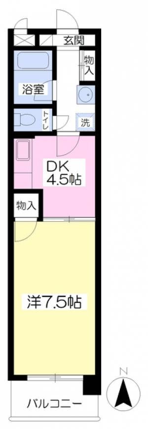 ローズシティ 506の間取り画像