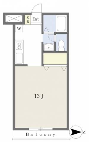 ラフール築山 102の間取り画像