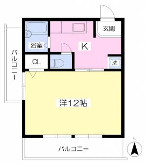 日商ハイツ 303の間取り画像