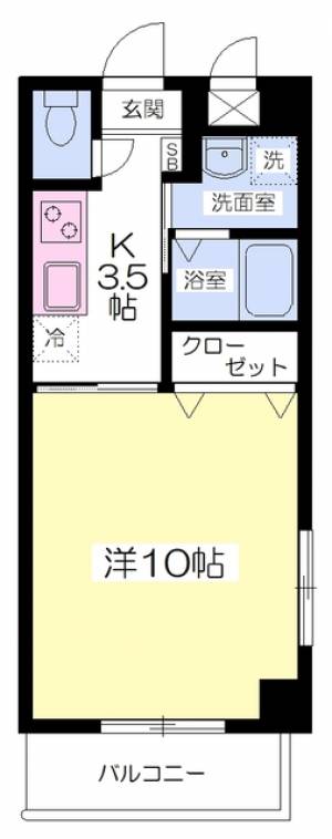 ドルーク道後南町 1101の間取り画像