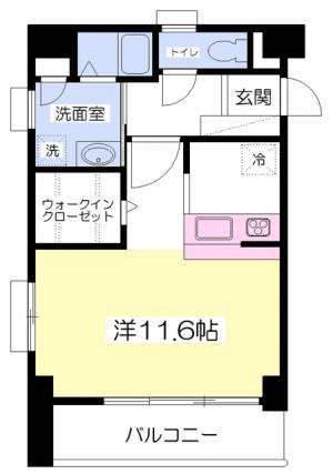 南持田ハイツ 702の間取り画像