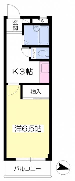 第５こうのマンション 305の間取り画像