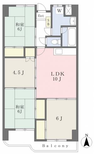 道後プラムヒルズ 402の間取り画像