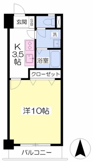 フォルテ小坂 603の間取り画像