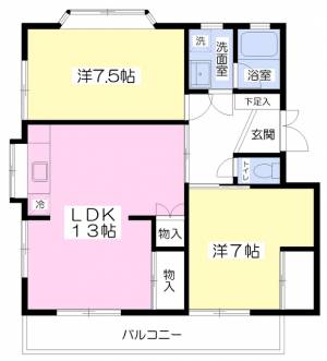 平成マンション 302の間取り画像