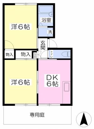 コーポラル高野Ⅰ 105の間取り画像