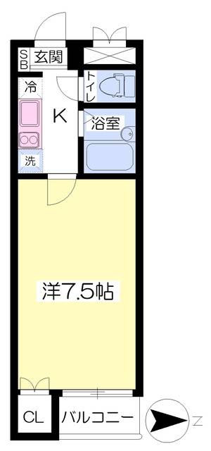 西広エンタープライズマンション 402の間取り画像