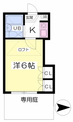 ラポール雄郡 104の間取り画像