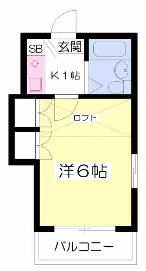 ラポール拓川 202の間取り画像