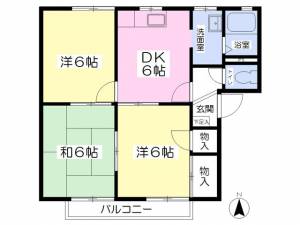 フレグランス本窪Ａ棟 201の間取り画像