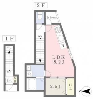 仮）小栗新築アパート 204の間取り画像