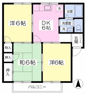 シティーハイツミトモ 103の間取り画像