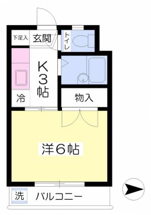 富士ハイツ 402の間取り画像