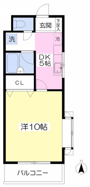 サンシャイン久米 205の間取り画像