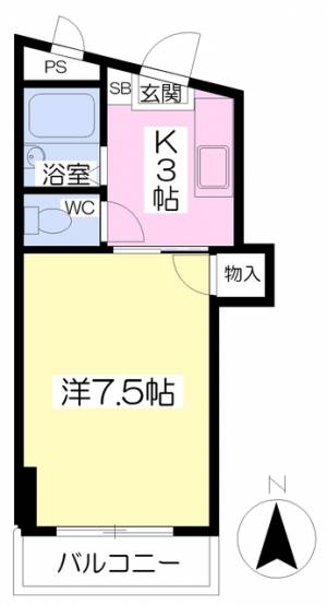 αＮＥＸＴ福音寺 311の間取り画像