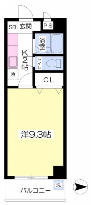 ぴゅうるＡＩＳＨＩＮ 202の間取り画像