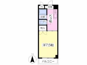 αＮＥＸＴ福音寺 107の間取り画像