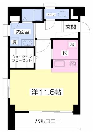 南持田ハイツ 402の間取り画像