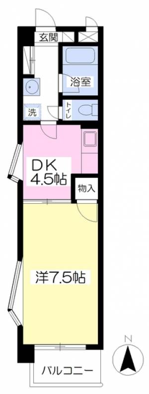 ローズシティ 507の間取り画像