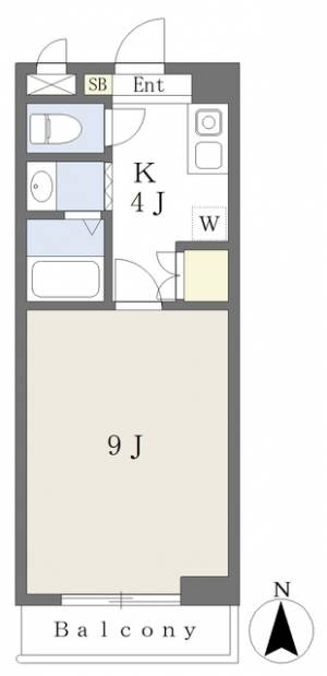 青娥桑原館 403の間取り画像