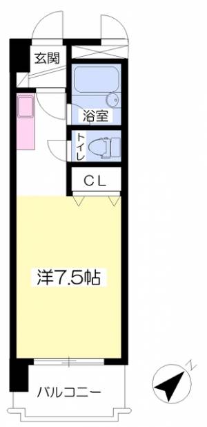 ステラハイツ湯渡 303の間取り画像