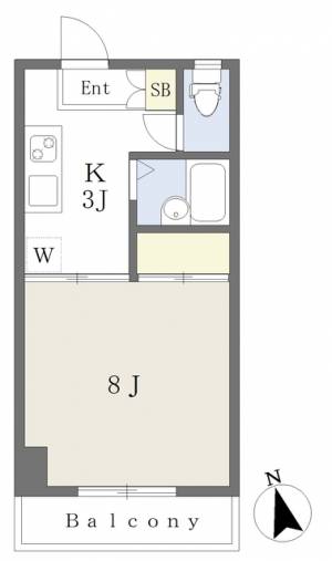 烏谷ビル 403の間取り画像