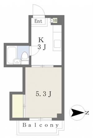 プロヴァンス桑原 306の間取り画像