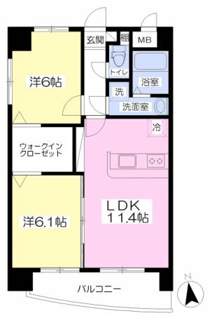 花ビル 501の間取り画像