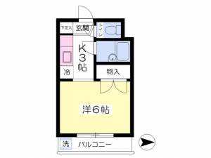 富士ハイツ 202の間取り画像