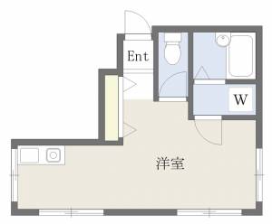 南町ハイツ． 202の間取り画像