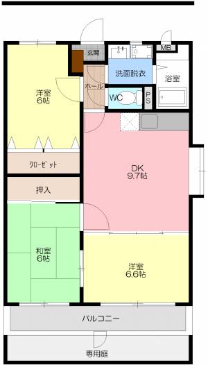 ベイリーフA 105の間取り画像