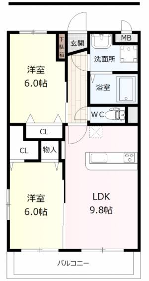 Prime Court 301の間取り画像