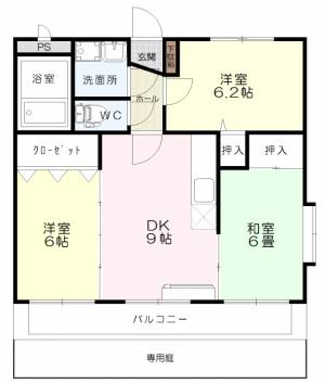 ユーミーEM野間 101の間取り画像