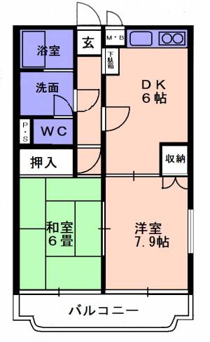 イデアルK 201号の間取り画像