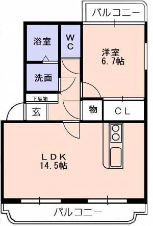 アバンティーⅠ 201の間取り画像