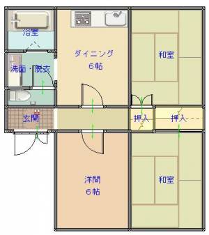 フレグランス乃万 202の間取り画像