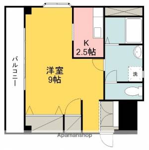 プレアール三番町 ４０６の間取り画像