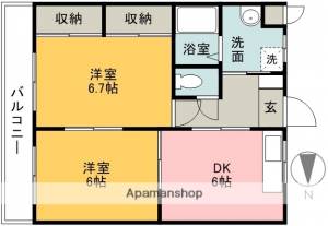 エクセル１２ ２０３の間取り画像