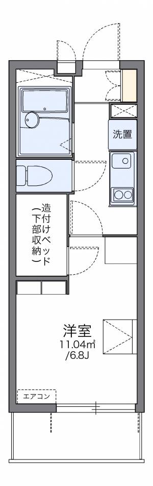 レオパレス辻町II 302の間取り画像