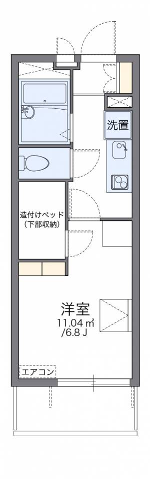 レオパレススカイ 302の間取り画像