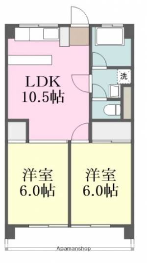 第二グランディール村瀬 203の間取り画像