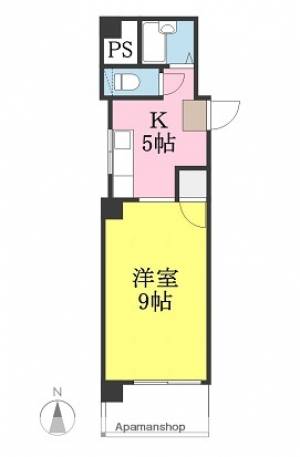 コーポ島本 401の間取り画像