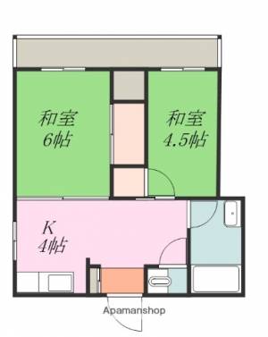 デファンドル山越 303の間取り画像